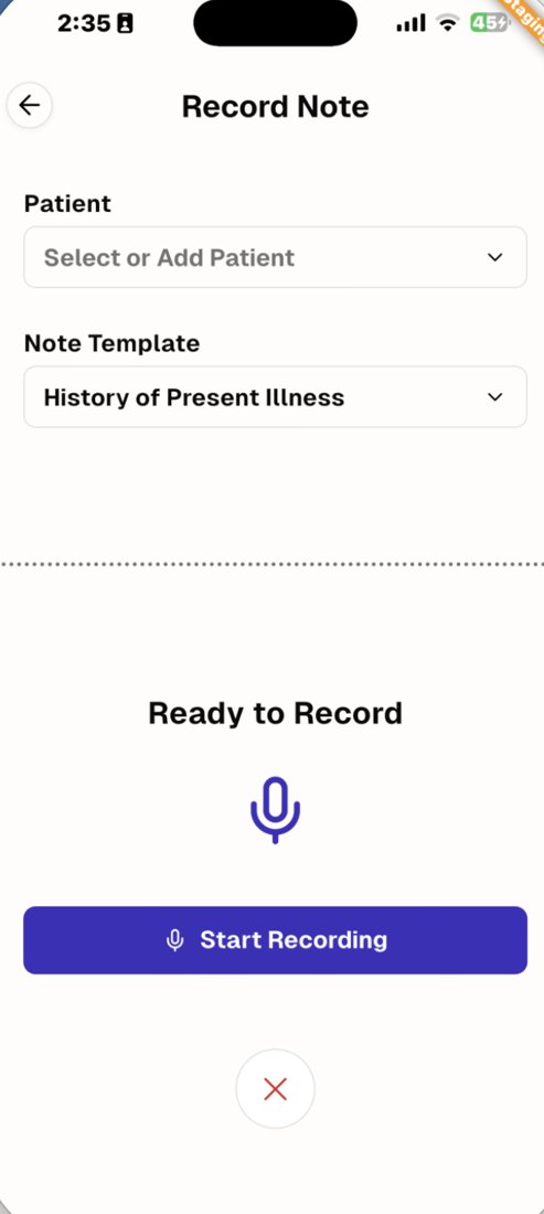 Record note setup