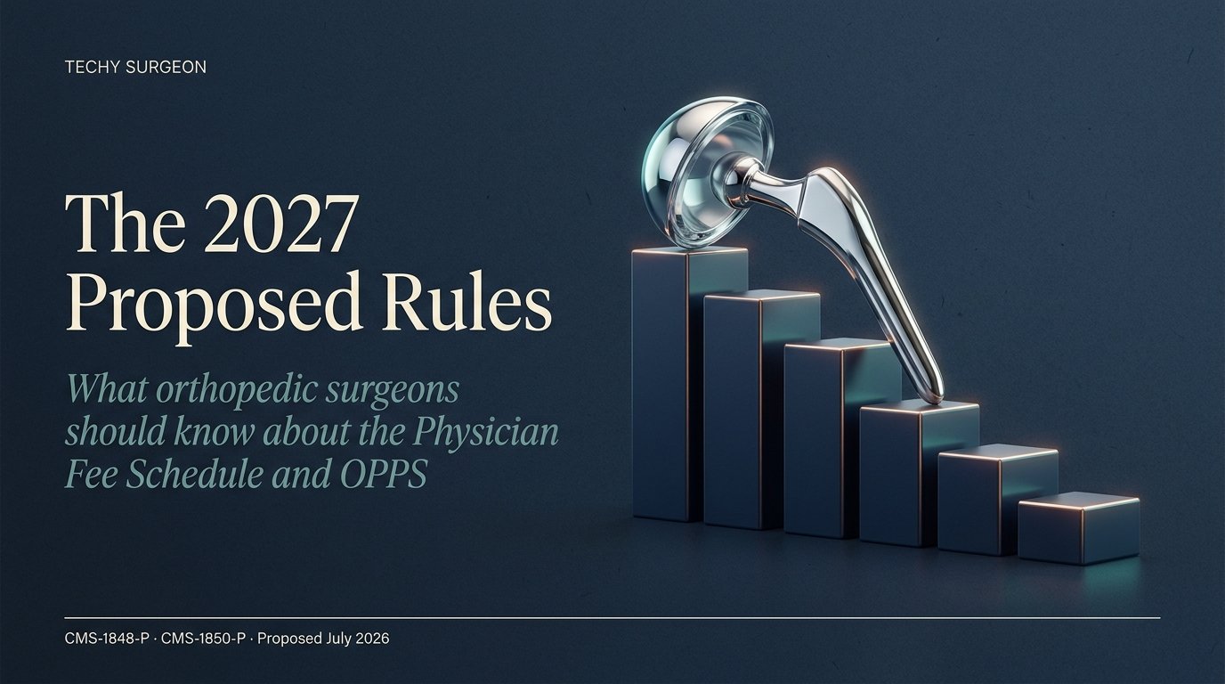 The 2027 Proposed Rules — what orthopedic surgeons should know about the Physician Fee Schedule and OPPS