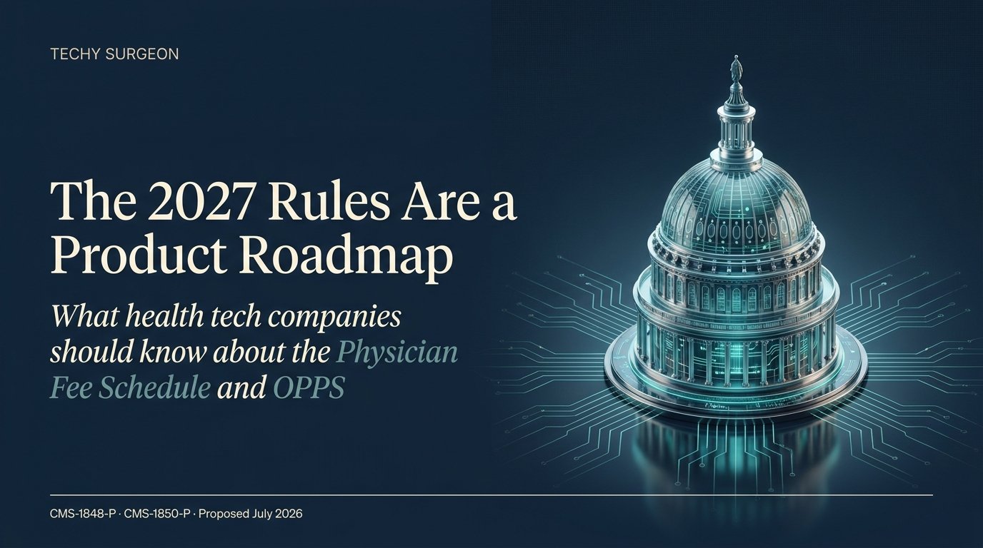 The 2027 rules are a product roadmap — what health tech companies should know about the Physician Fee Schedule and OPPS